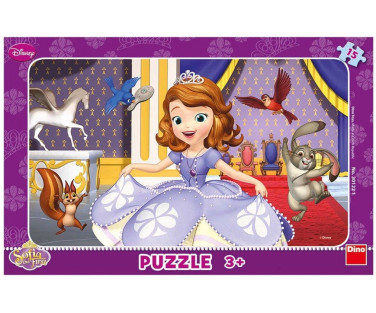 Dino Frame Puzzle 15 pc small, Disney Sofia the First