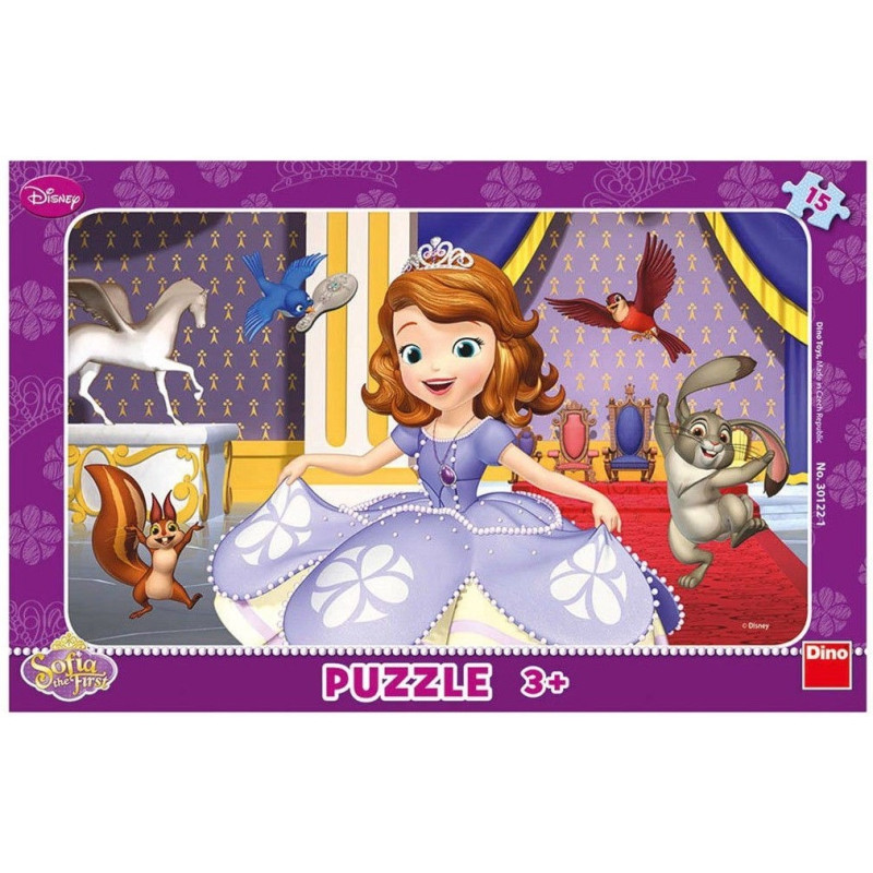 Dino Frame Puzzle 15 pc small, Disney Sofia the First