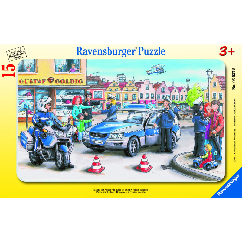 Ravensburger Small Frame Puzzle 15 pc Police