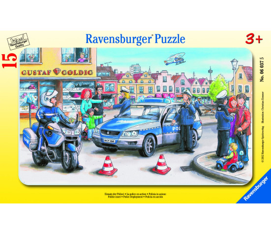 Ravensburger plaatpusle 15 tk Politsei