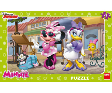 Dino Frame Puzzle 15 pc small, Disney Junior Minnie