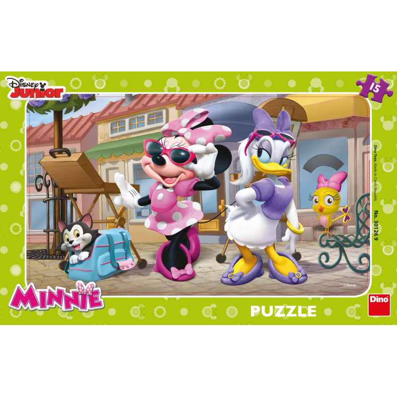 Dino Frame Puzzle 15 pc small, Disney Junior Minnie