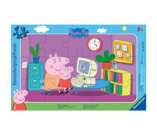 Ravensburger plaatpusle 15 tk Põrsas Peppa