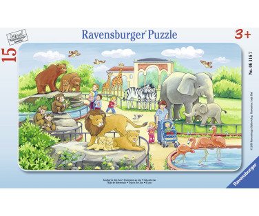 Ravensburger väike plaatpusle 15 tk Reis loomaaeda