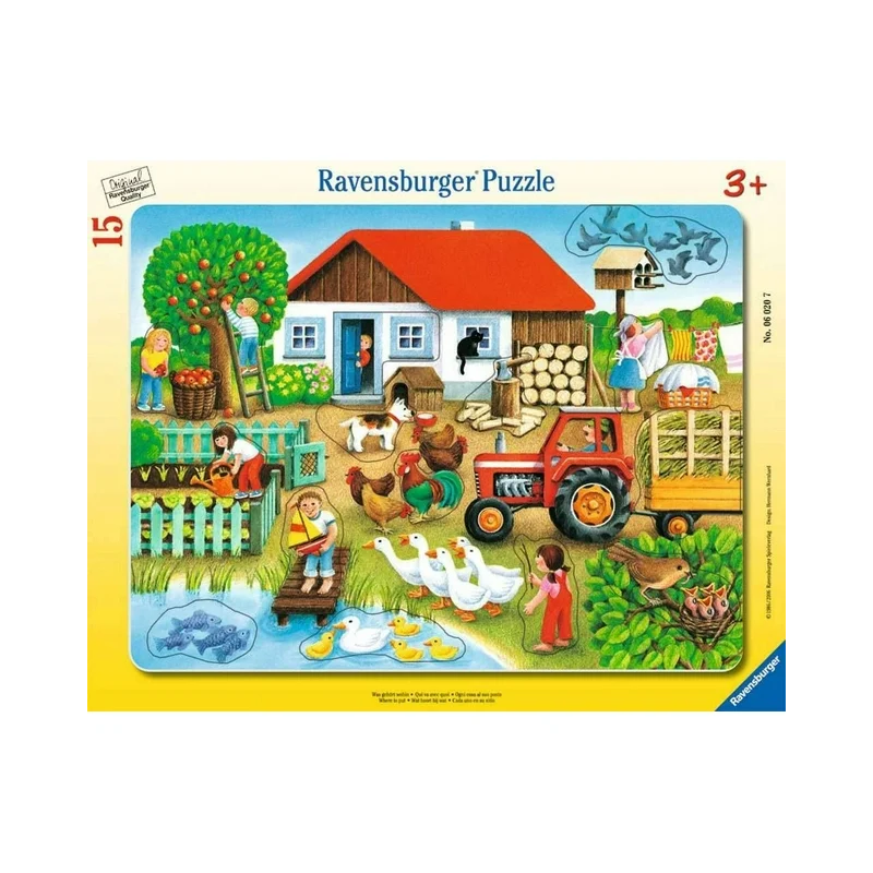 Ravensburger suur plaatpusle 15 tk Talu