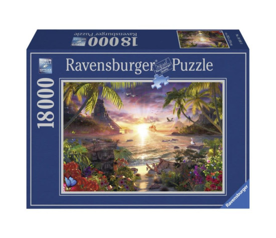 Ravensburger pusle 18000 tk Paradiisi päikeseloojang