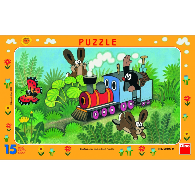 Dino Frame Puzzle 15 pc small