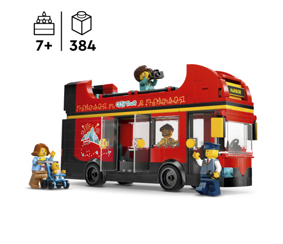 LEGO City Punane kahekordne turistibuss