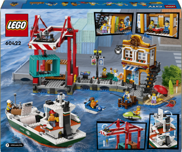 LEGO City Meresadam koos kaubalaevaga