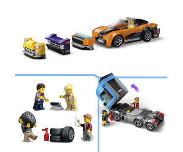 LEGO City Car Transporter Truck with Sports Cars