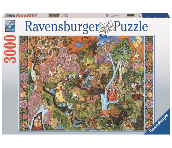 Ravensburger pusle 3000 tk Päiksemärkide aed