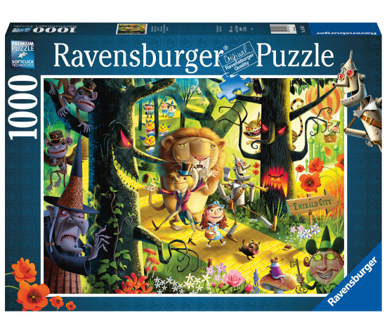 Ravensburger Puzzle 1000 pc Lions, Tigers, Bears