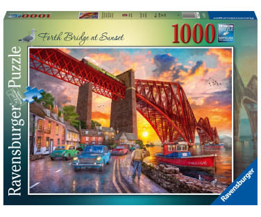 Ravensburger pusle 1000 tk Forth Bridge päikeseloojangul