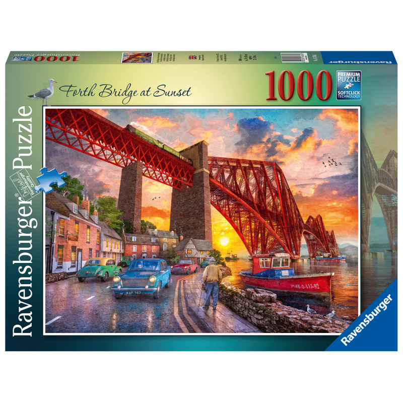 Ravensburger pusle 1000 tk Forth Bridge päikeseloojangul