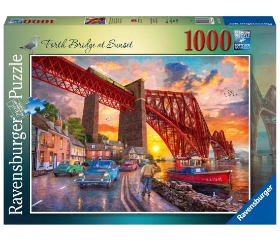 Ravensburger pusle 1000 tk Forth Bridge päikeseloojangul