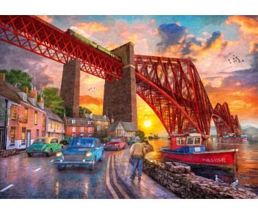 Ravensburger pusle 1000 tk Forth Bridge päikeseloojangul