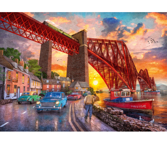 Ravensburger pusle 1000 tk Forth Bridge päikeseloojangul