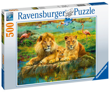 Ravensburger pusle 500 tk Savannilõvid