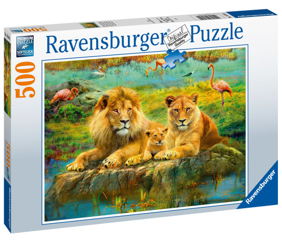 Ravensburger pusle 500 tk Savannilõvid