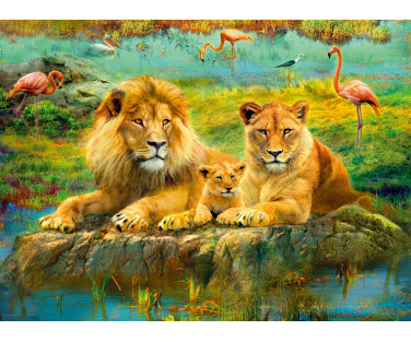 Ravensburger pusle 500 tk Savannilõvid