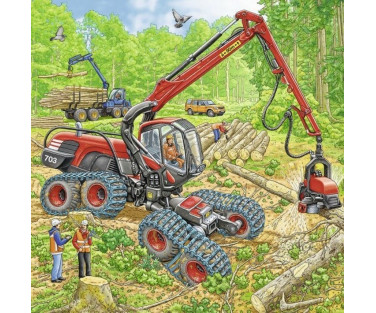 Ravensburger Puzzle 3x49 pc Giant Machines