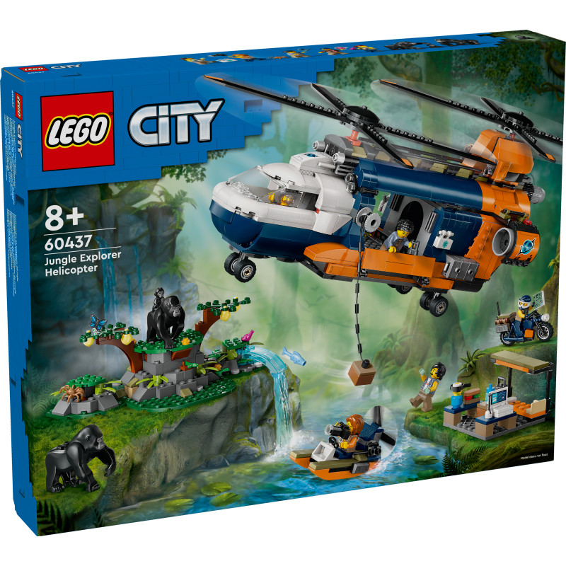 LEGO City Dzungliuurija helikopter ja baaslaager