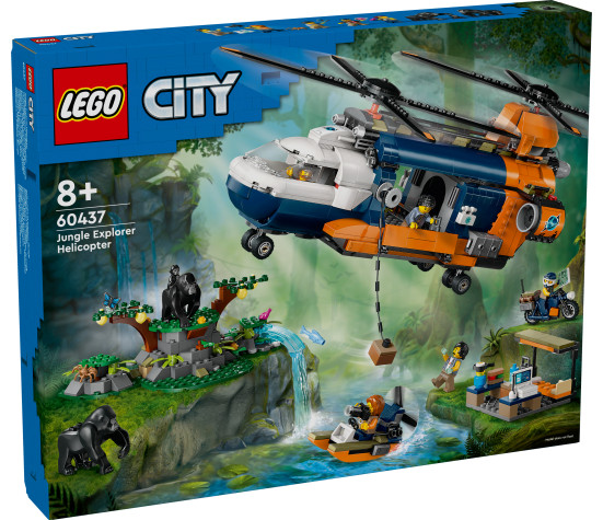 LEGO City Dzungliuurija helikopter ja baaslaager