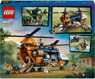 LEGO City Dzungliuurija helikopter ja baaslaager