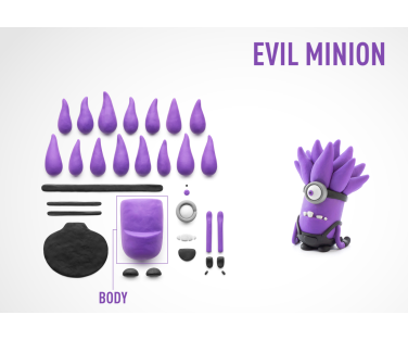 HEY CLAY Modeling Clay Minion Evil