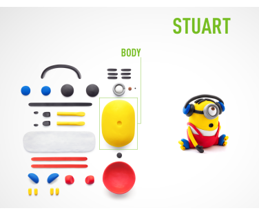 HEY CLAY Modeling Clay Minion Stuart