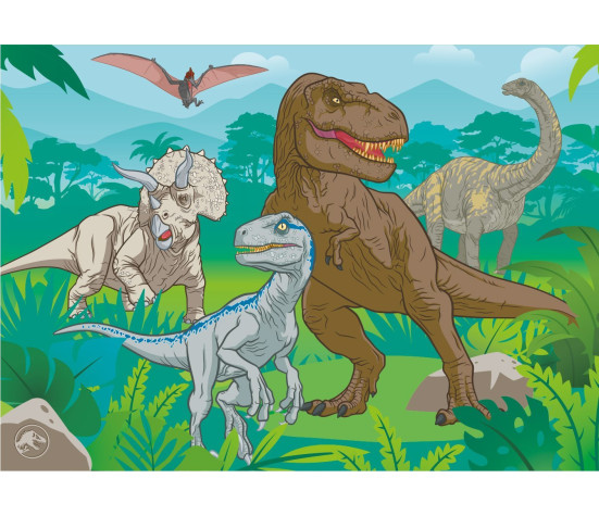 Dino pusle 24 tk Dinosauruste maailm