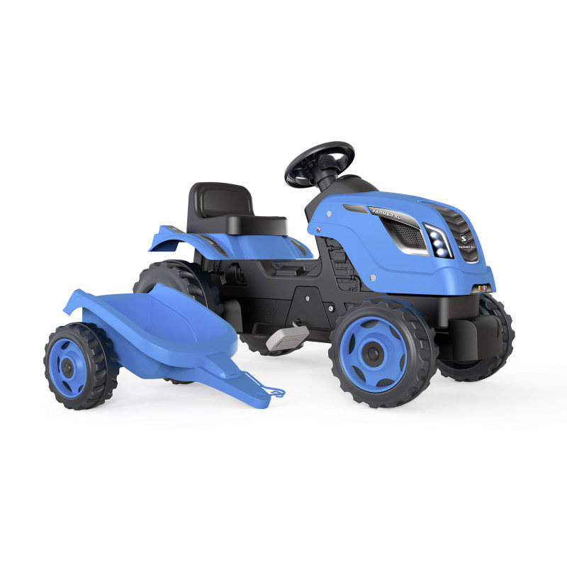 Smoby Traktor sinine Farmer XL käruga