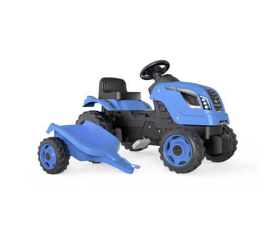 Smoby Traktor sinine Farmer XL käruga