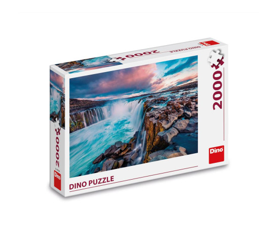 Dino Puzzle 2000 pc Waterfall of Selfoss