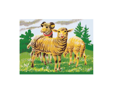 Dino Cube Puzzle 12 pc Domestic Animals