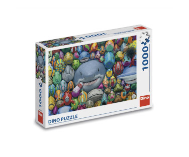 Dino Puzzle 1000 pc Colorful Fishes