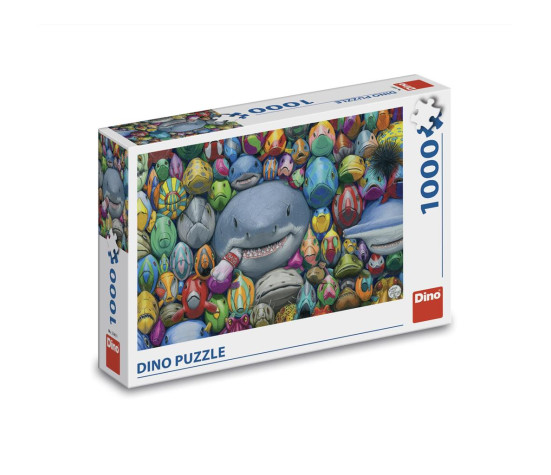 Dino Puzzle 1000 pc Colorful Fishes