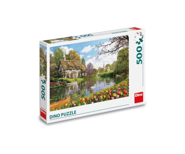 Dino Puzzle 500 pc Cottage by the Water