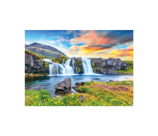 Dino Puzzle 500 pc Icelandic Waterfalls