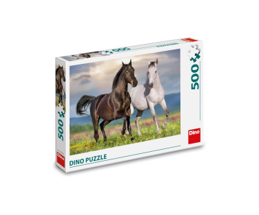 Dino Puzzle 500 pc Horses in Love