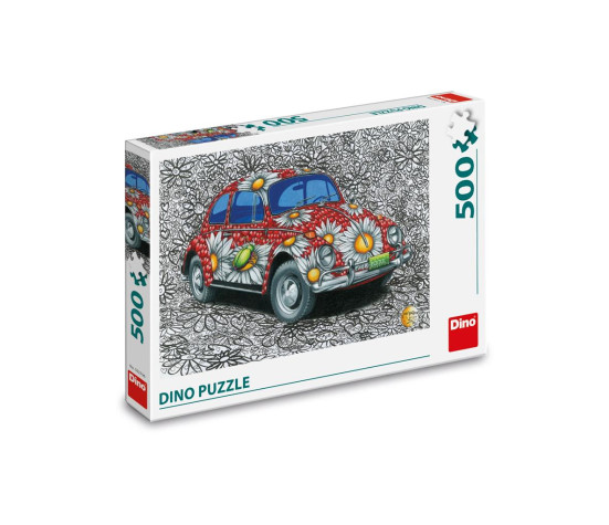 Dino pusle 500 tk Värvitud VW Beetle