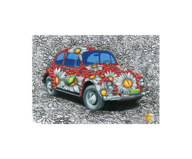 Dino Puzzle 500 pc Painted VW Beetle