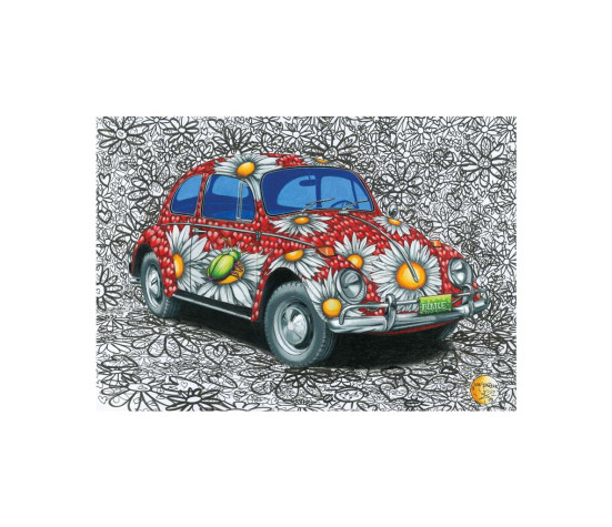 Dino Puzzle 500 pc Painted VW Beetle