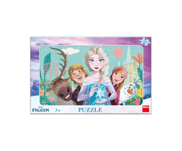 Dino Frame Puzzle 15 pc small Frozen