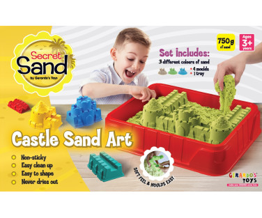 Gerardo's Toys Secret Sand modelleerimisliiv Loss alusega, 5 osa 750 g