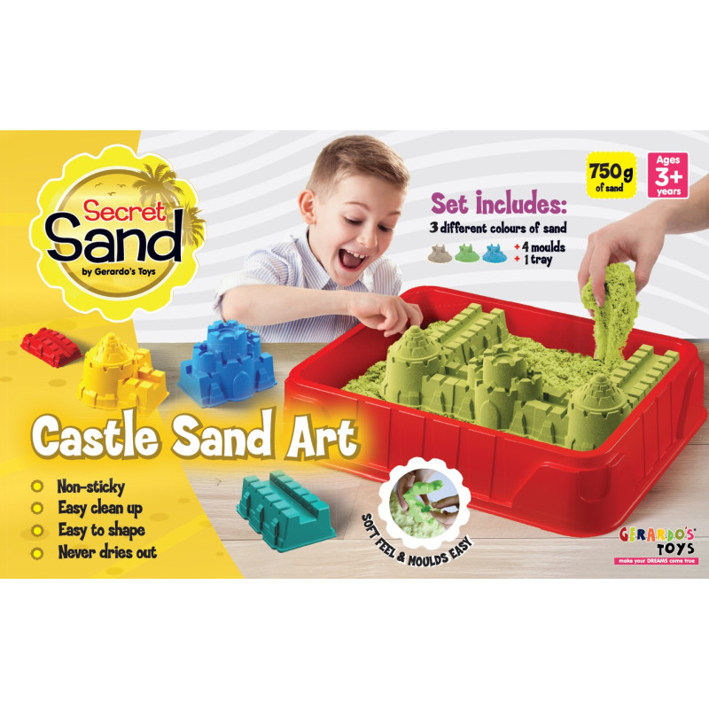 Gerardo's Toys Secret Sand modelleerimisliiv Loss alusega, 5 osa 750 g