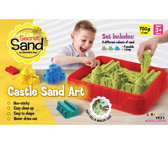 Gerardo's Toys Secret Sand modelleerimisliiv Loss alusega, 5 osa 750 g