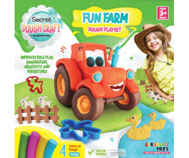 Gerardo's Toys voolimiskomplekt Lõbus farm Dough Craft 8 osa