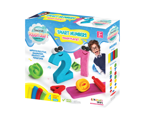 Gerardo's Toys voolimiskomplekt Numbrid Dough Craft 16 osa