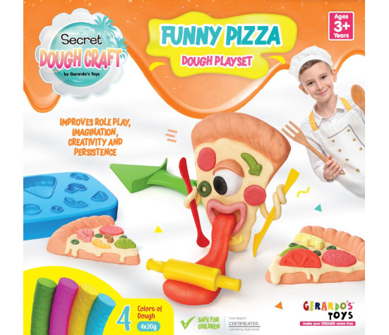 Gerardo's Toys voolimiskomplekt Pitsa Dough Craft 5 osa